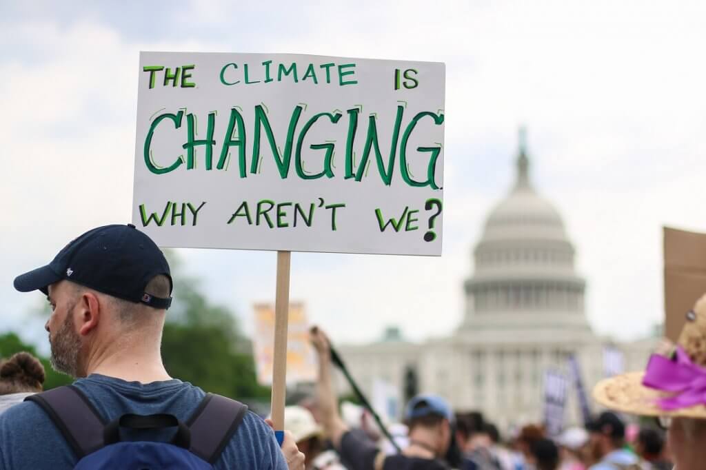 Protesto contra as mudanças climáticas